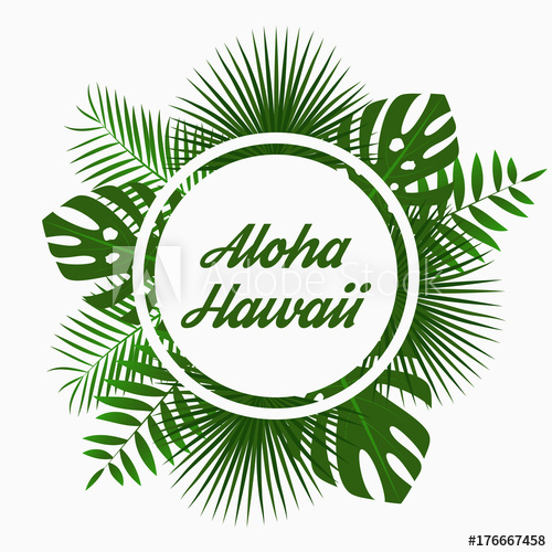 500x500 Aloha Hawaii Card Design