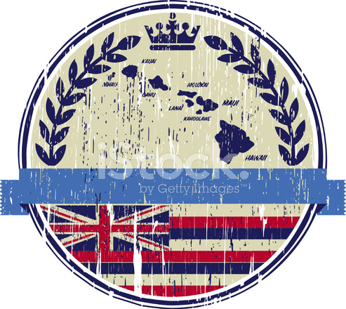 493x440 Hawaiian Emblem Stock Vector