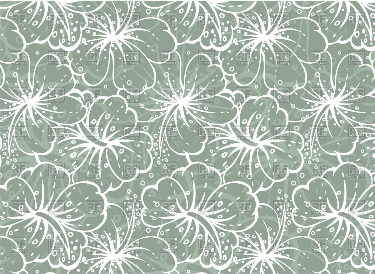 1200x876 Hawaiian Flower Seamless Pattern Vector Image Of Backgrounds