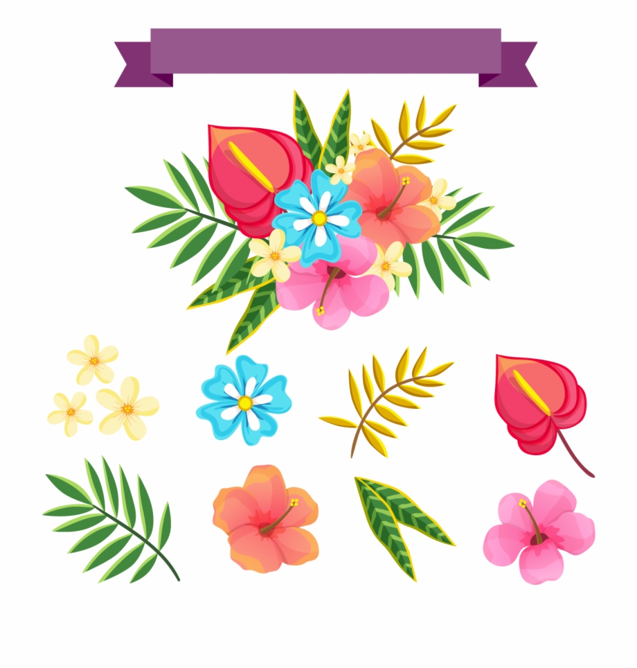 Download Hawaiian Flower Pattern Vector at Vectorified.com ...