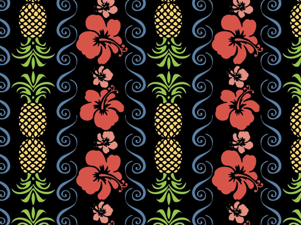 1024x766 Tropical Pattern Vector Vector Art Graphics