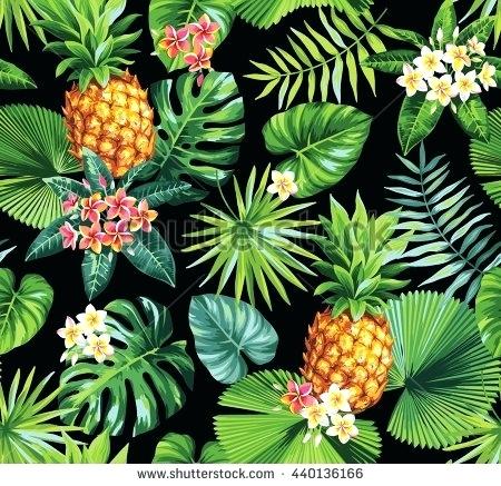 450x437 Hawaiian Flowers Vector