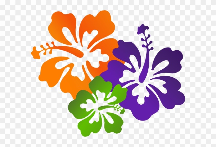 840x572 Hawaiian Flowers Clip Vector Art Free