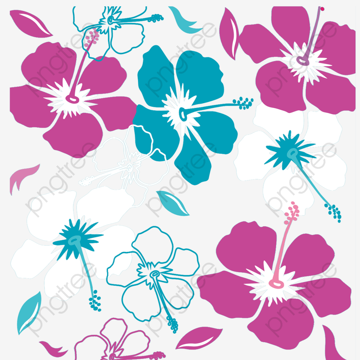 1200x1200 Hawaii Flower Vector Free