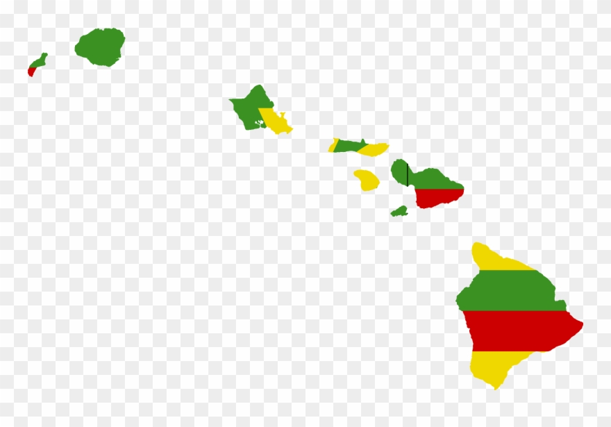 880x615 Hawaii Islands Vector