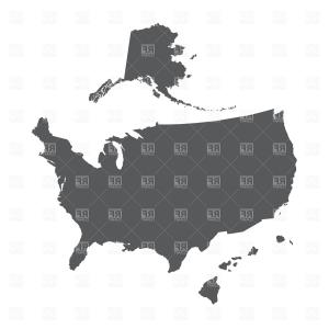 300x300 Stock Vector Hawaii Islands Political Map Createmepink