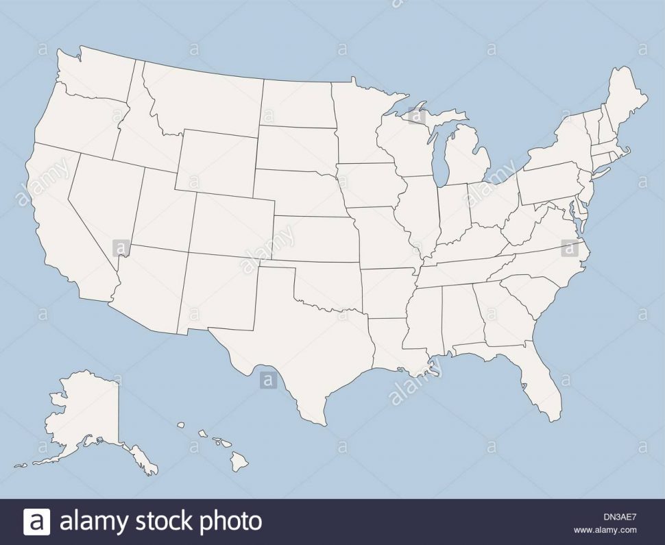 970x795 Us Map United States Map Alaska And Hawaii Stock Photos Vector