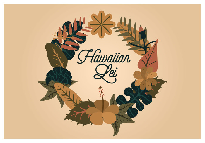 700x490 Vector Hawaiian Lei