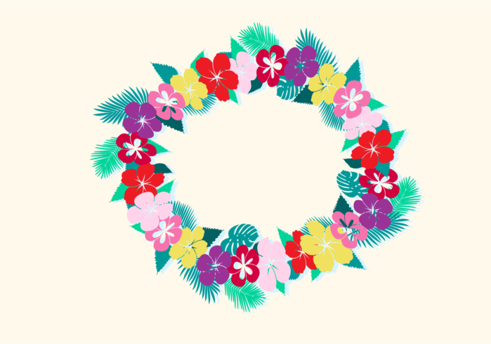 699x490 Free Vector Illustration Of Hawaiian Lei