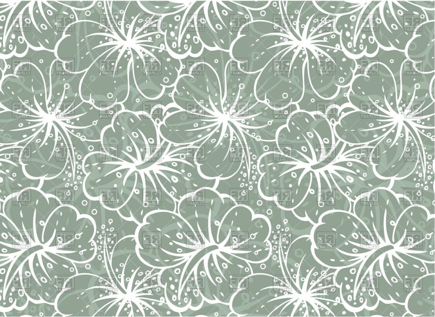 1440x1051 Hawaiian Flower Seamless Pattern Vector Clipart Createmepink