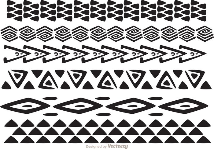 700x490 Hawaiian Tribal Pattern Vectors Pack
