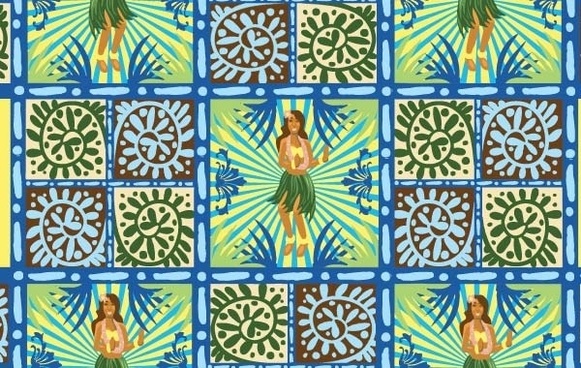 581x368 Hawaiian Free Vector Download