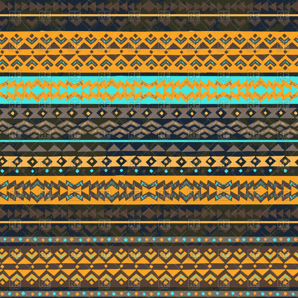 1200x1200 Color Tribal Seamless Hawaiian Pattern Vector Image Of Backgrounds