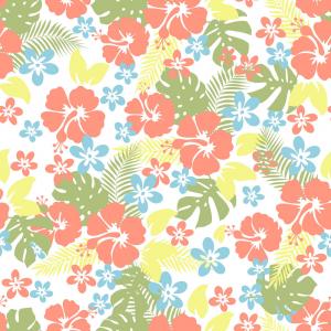 300x300 Hawaiian Tropical Floral Seamless Pattern Vector Createmepink