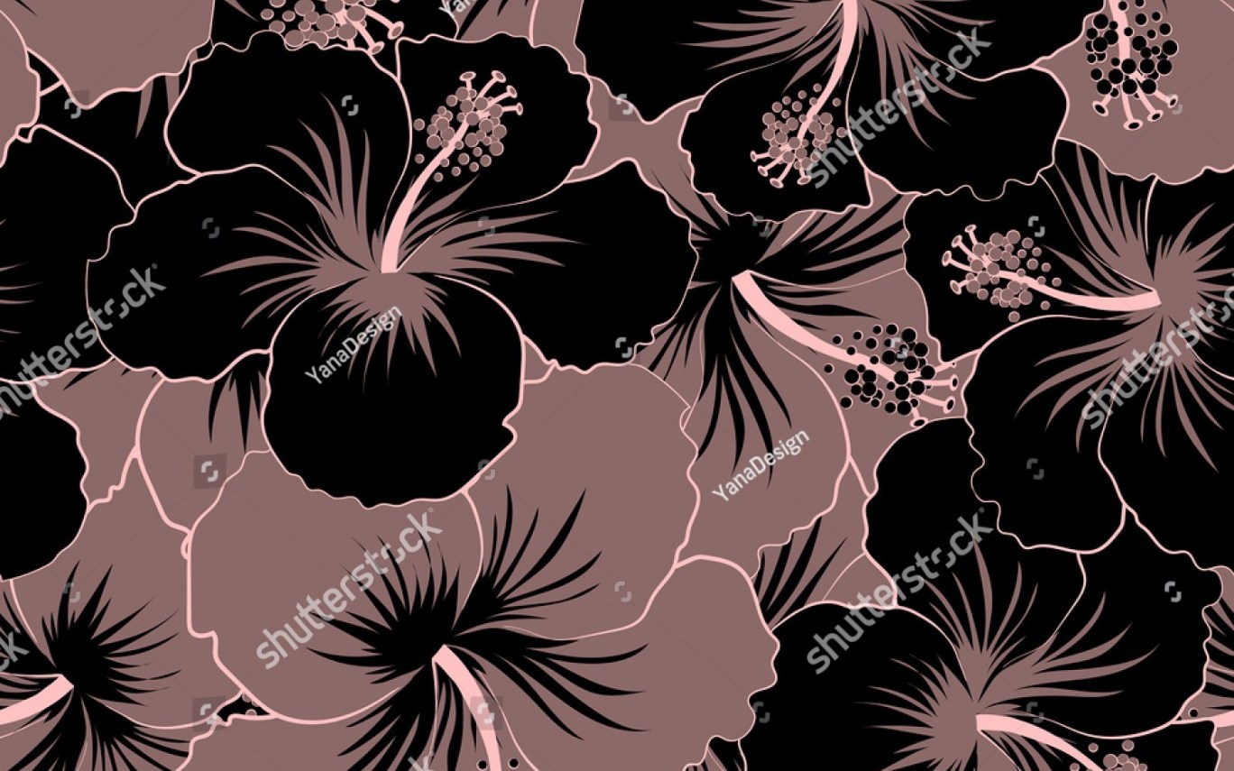 1368x855 Vector Seamless Pattern Hawaiian Aloha Shirt Stock Vector