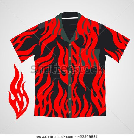 450x470 Hawaii Shirt Vector