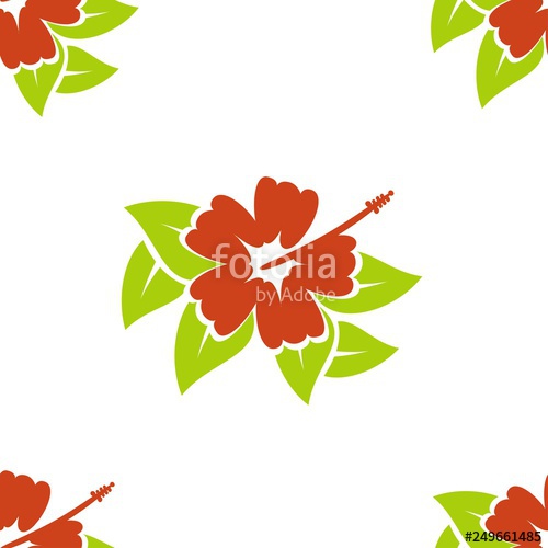 500x500 Hawaiian Aloha Shirt Seamless Background Pattern Stock Image