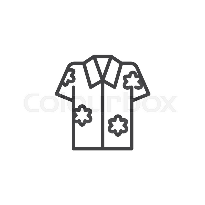 hawaiian shirt vector