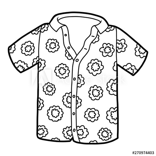 hawaiian shirt vector