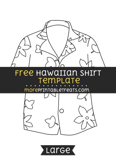 400x550 Free Hawaiian Shirt Template