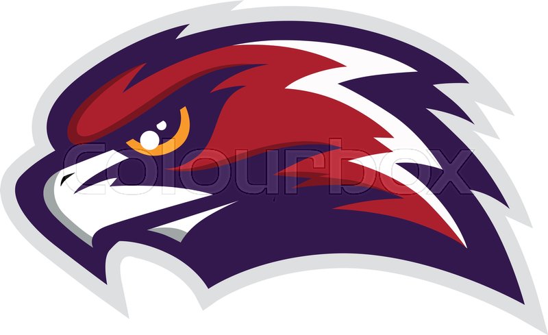 800x489 Hawk Head Mascot Vector Logo Vecor Stock Vector Colourbox