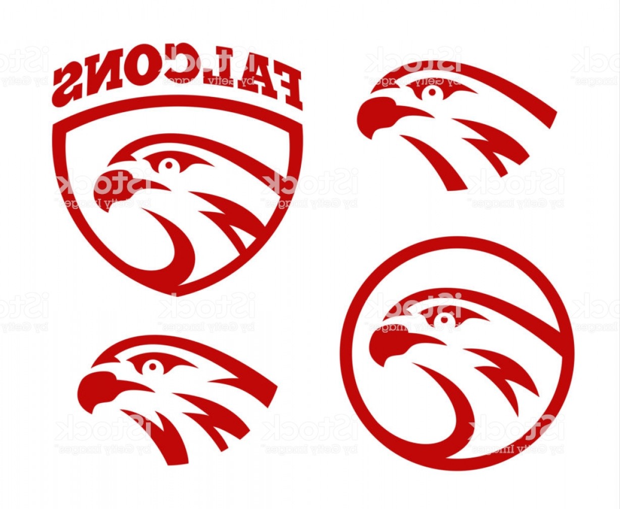 1228x1008 Vector Falcon Or Hawk Head Sport Logo Mascot Design Set Gm