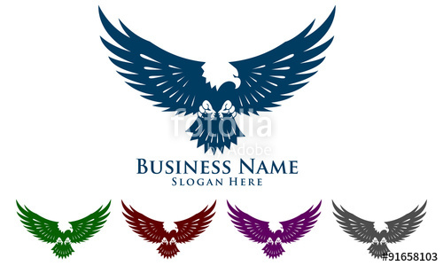 500x300 Eagle, Hawk, Phoenix, Vector, Logo, Design, Stock Image