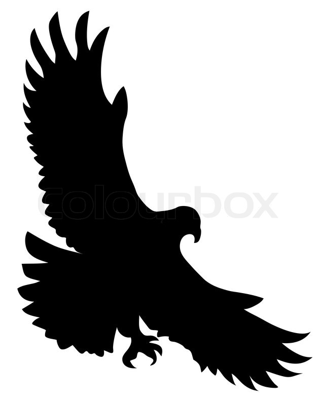 Vector Silhouette Of The Ravenous Bird Stock Vector Colourbox 637x800 Vector Silhouette Of The Ravenous Bird Stock Vector Colourbox