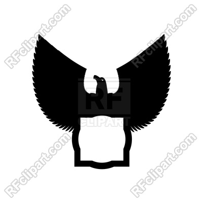 400x400 Eagle Emblem Template Hawk Symbol Vector Image Of Icons
