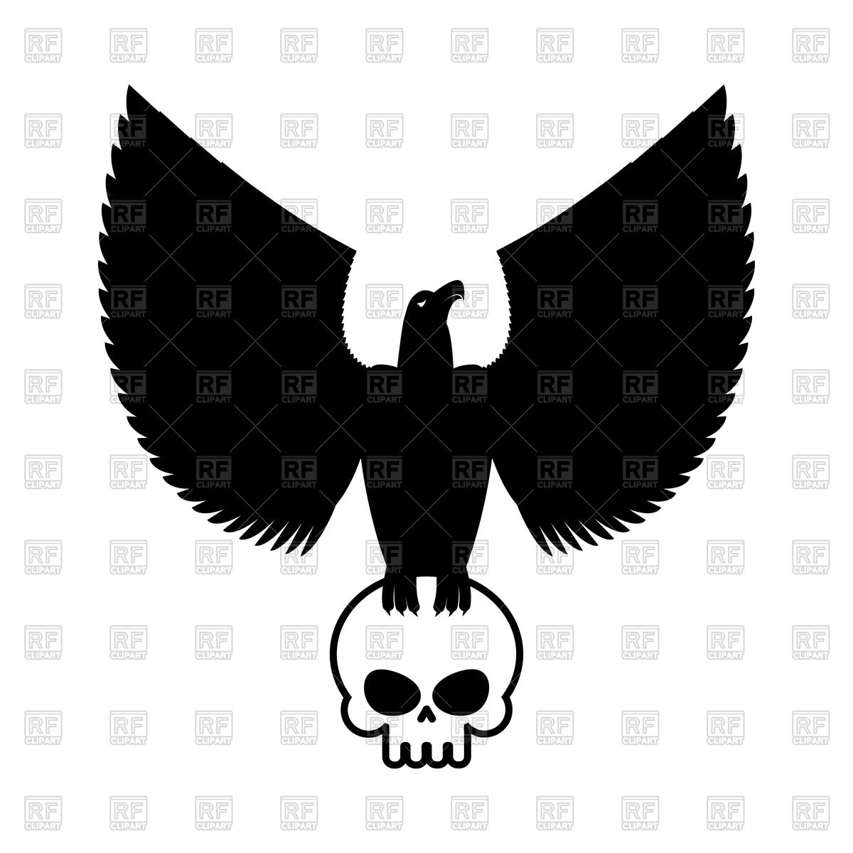 1200x1200 Eagle And Skull