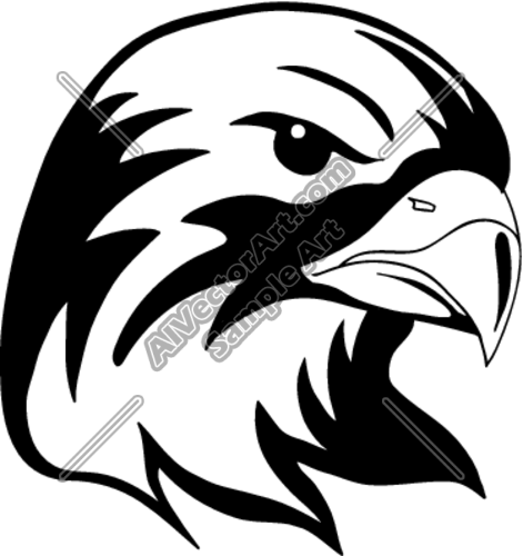 471x500 Hawk Or Falcon Headshot Clipart And Vectorart Sports Mascots