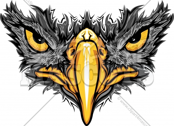 590x429 Black Hawk Logo Clipart Vector Graphic