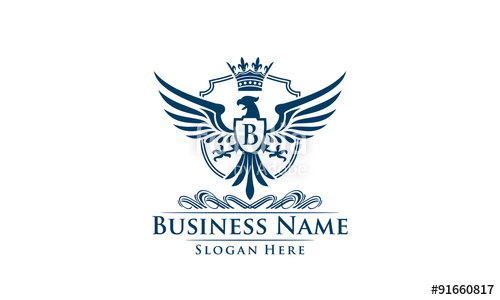 500x300 Eagle, Hawk, Phoenix, Vector, Logo, Design, Stock Image