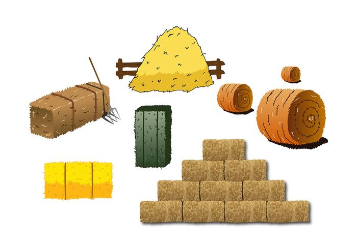 700x490 Hay Bale Vector