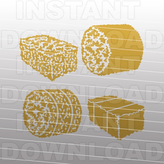 570x570 Hay Bales Straw Bales Vector Art Etsy