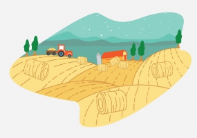 285x200 Hay Bale Free Vector Graphic Art Free Download