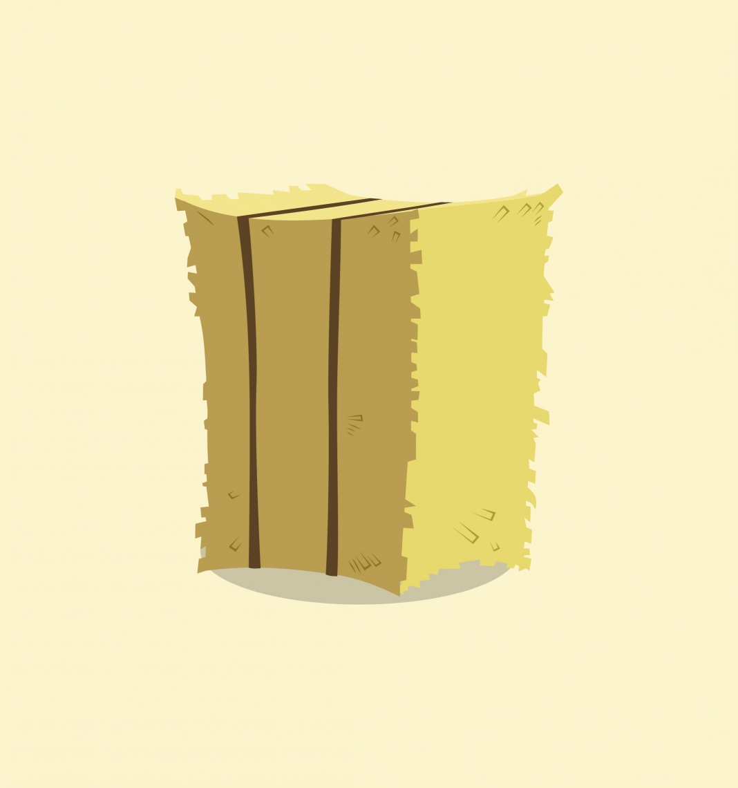1068x1140 Hay Bale Vector Free