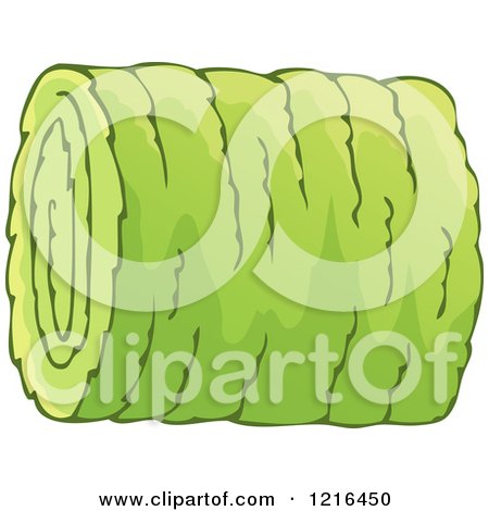 450x470 Clipart Of A Freshly Rolled Hay Bale