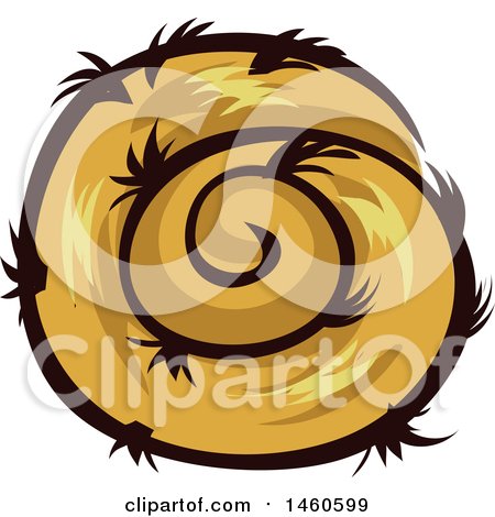 450x470 Clipart Of A Round Hay Bale