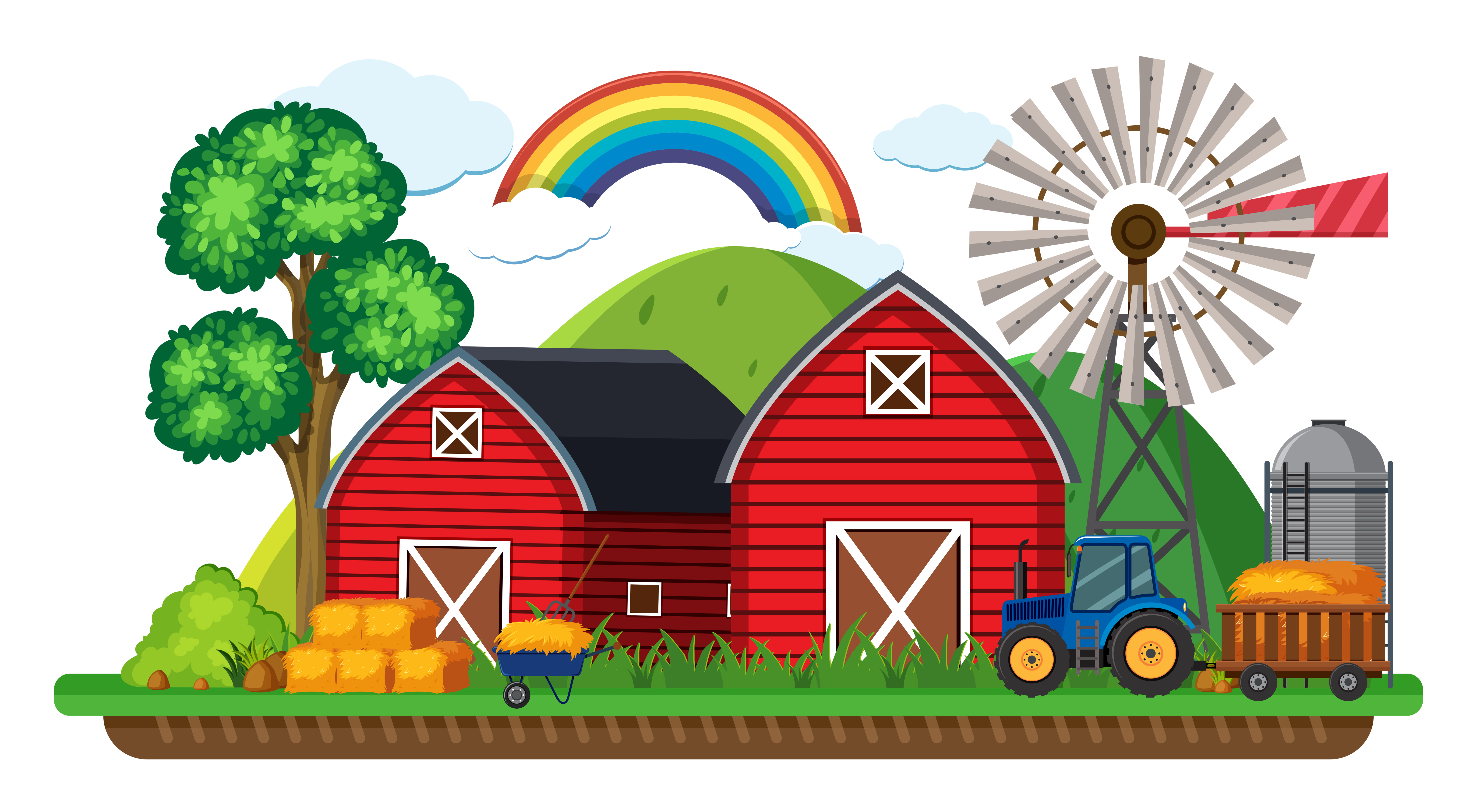 Hay Wagon Free Vector Art 6326x3478 Hay Wagon Free Vector Art