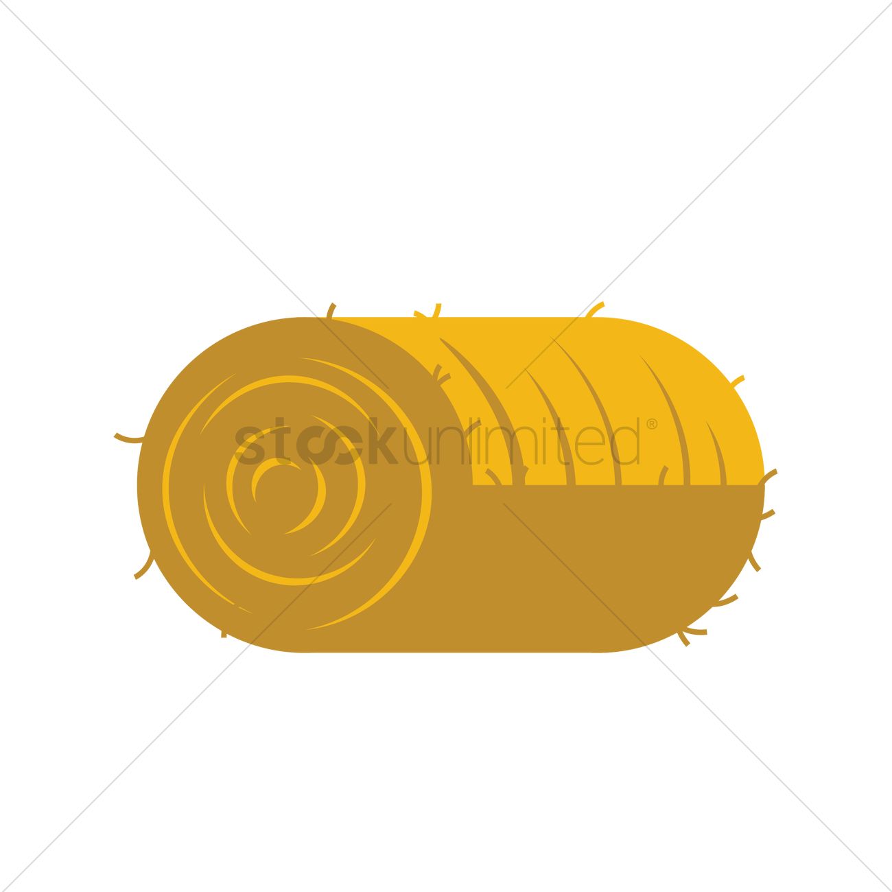 Bale Of Hay Vector Image 1300x1300 Bale Of Hay Vector Image