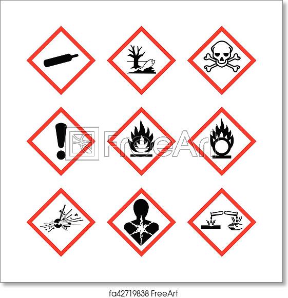 561x581 Free Art Print Of Ghs New Hazard Pictogram Hazard Warning Sign
