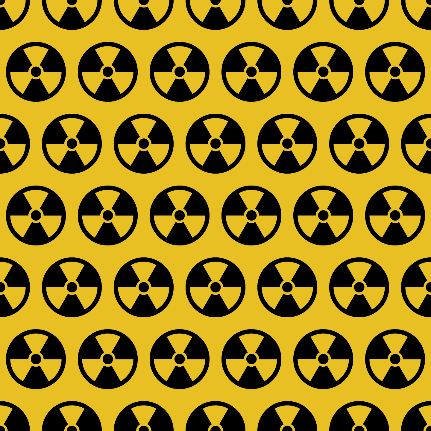 1440x1440 Radiation Hazard Vector Pattern