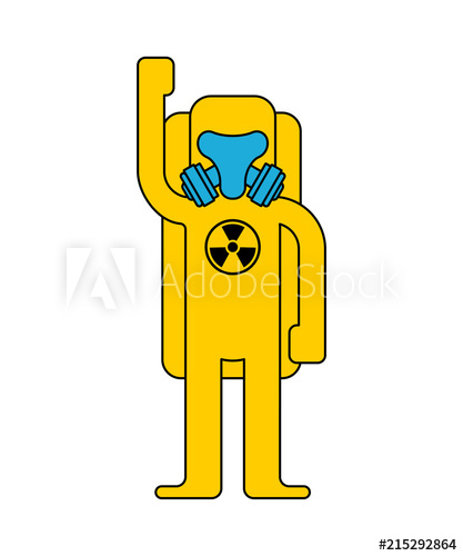 417x500 Yellow Suit Chemical Biohazard Protection Costume Radioactive