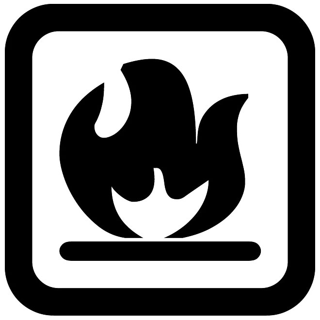 660x660 Fire Hazard Vector Sign