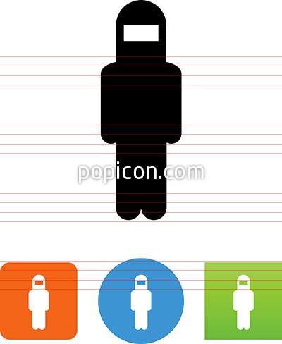 400x488 Hazmat Suit Icon