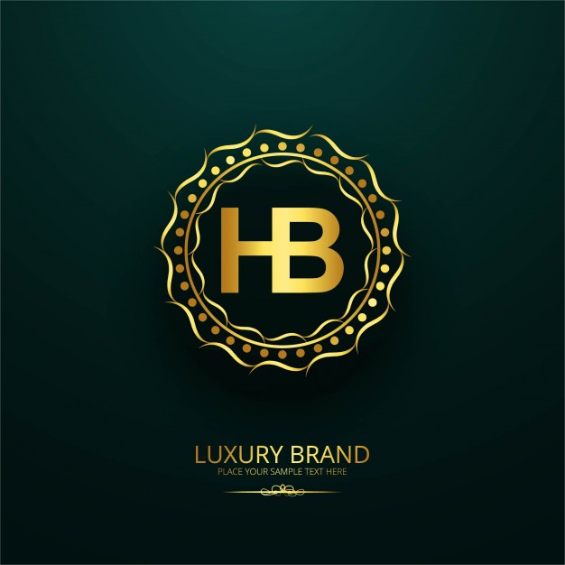626x626 Luxury Brand Letter Hb Design Vector Free Download