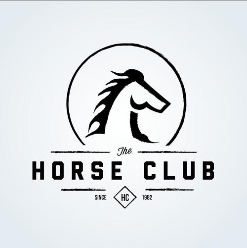 500x501 Horse Club Logo Vector Free Download