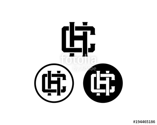 500x400 Initial Name Letter Ch Or Hc Sign Symbol Monogram Logo Vector