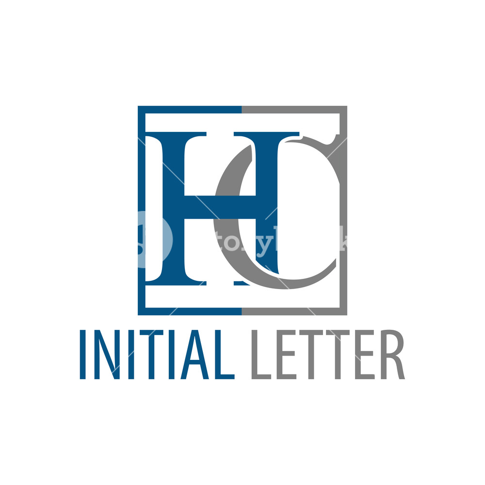 1000x1000 Initial Letter Hc Ch Logo Concept Design Symbol Graphic Template